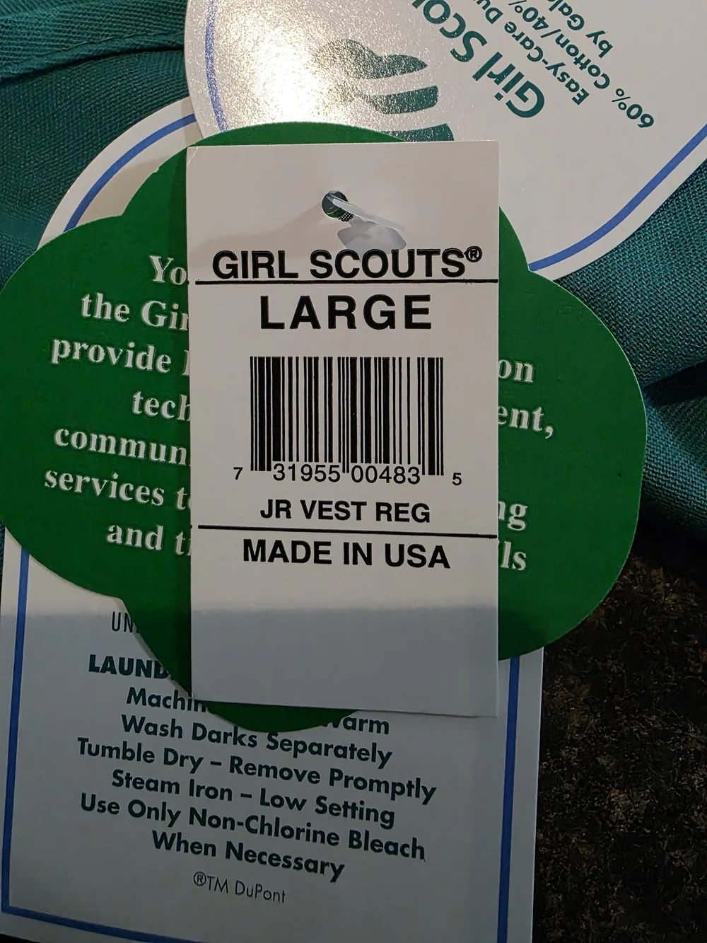 Teal Green Sleeveless Open Front Uniform Vest